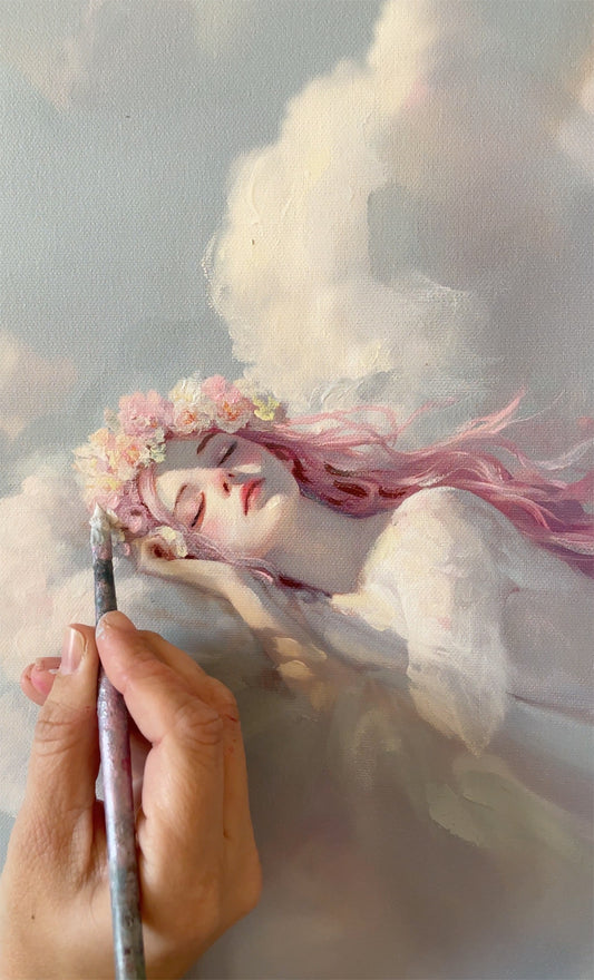 Dreamer on Clouds - Original Painting