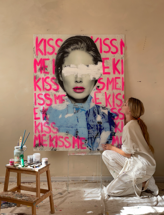 Kiss Me - Acrylic Glass Art
