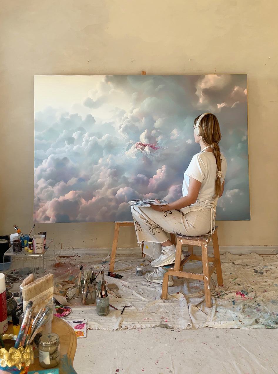 Dreamer on Clouds - Original Painting