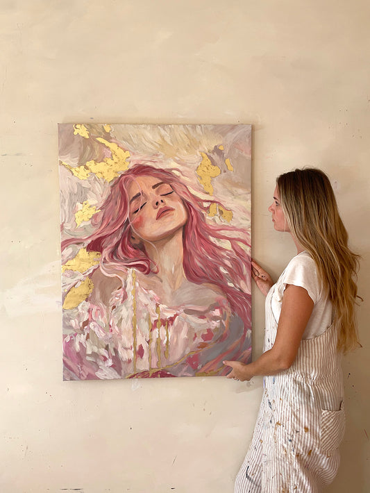 She was the color of her tenderness - Original Painting