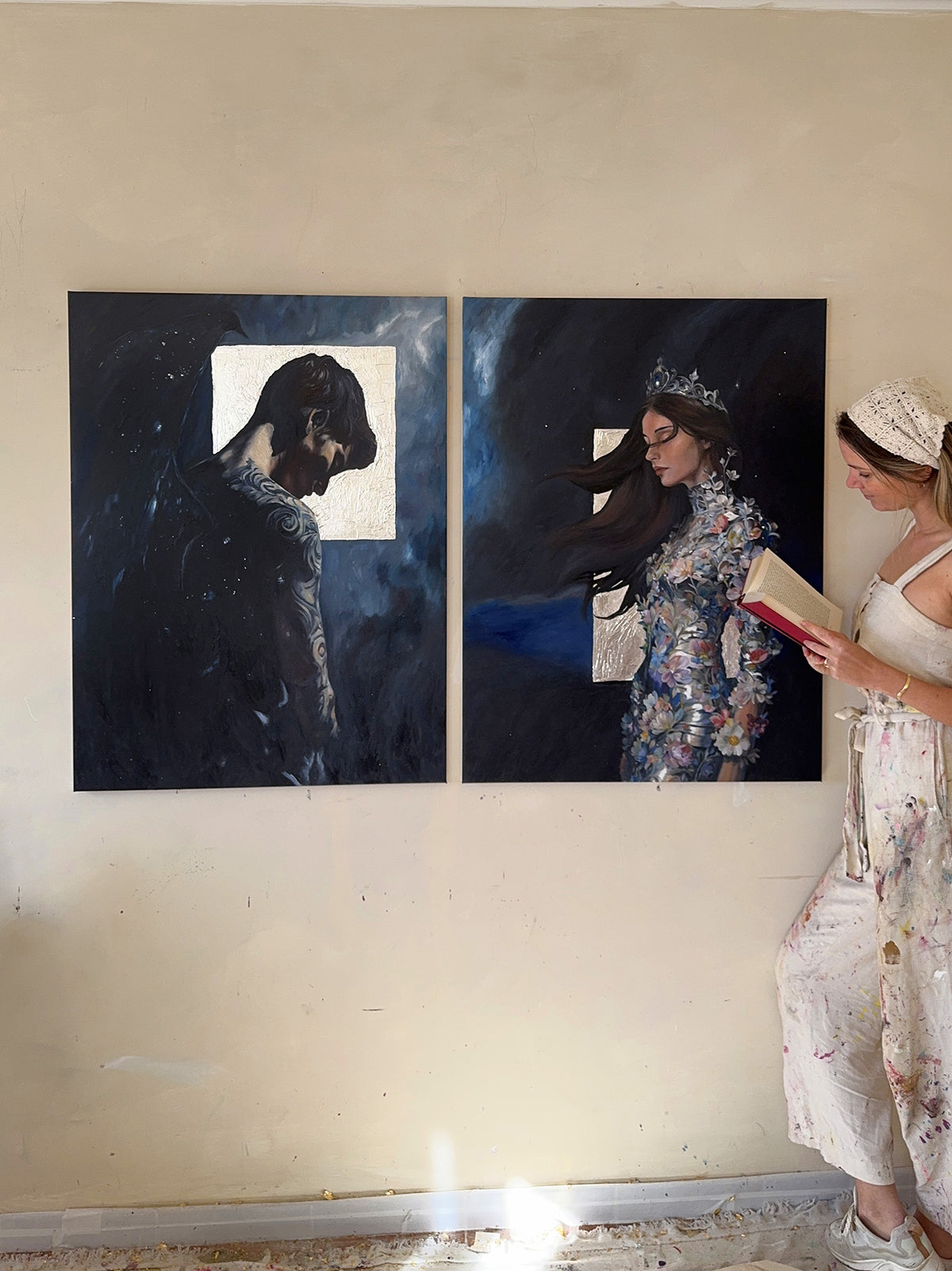 To the stars who listen - Original Painting (Dipthyc)