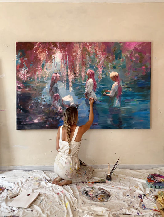 Where the Trees Bloomed - Original Painting