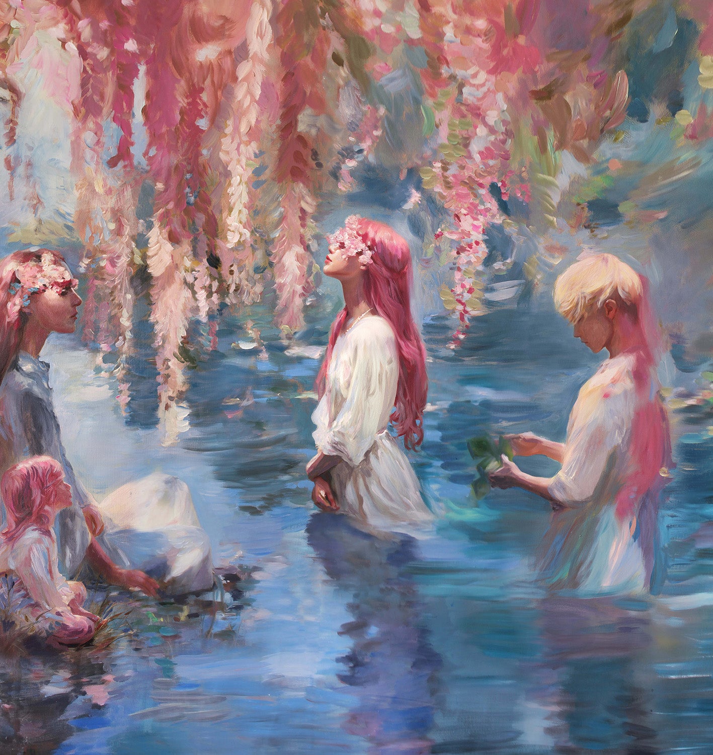 Where the Trees Bloomed - Original Painting