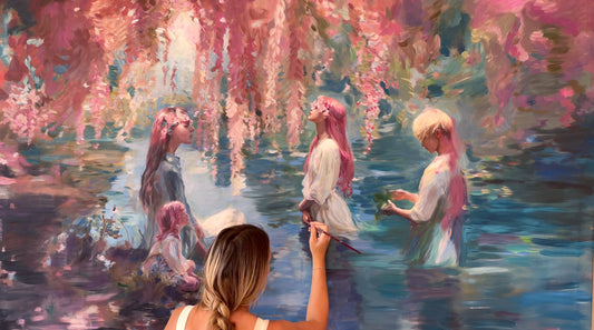 Where the Trees Bloomed - Original Painting