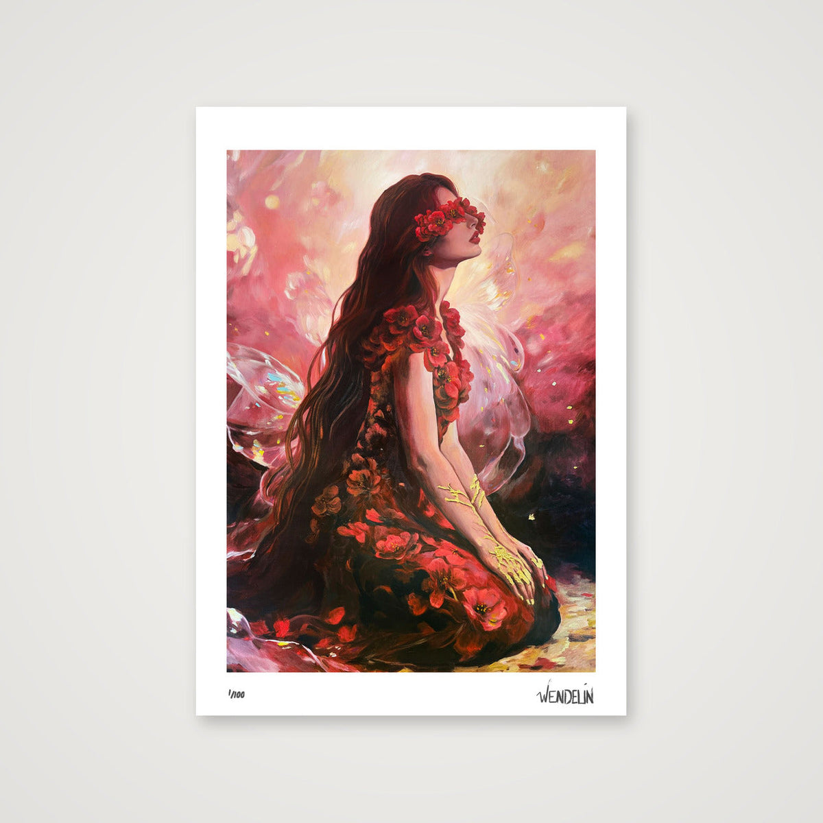 Blooms from Ash and Darkness — A4 (21×30cm, 8×12") Print only