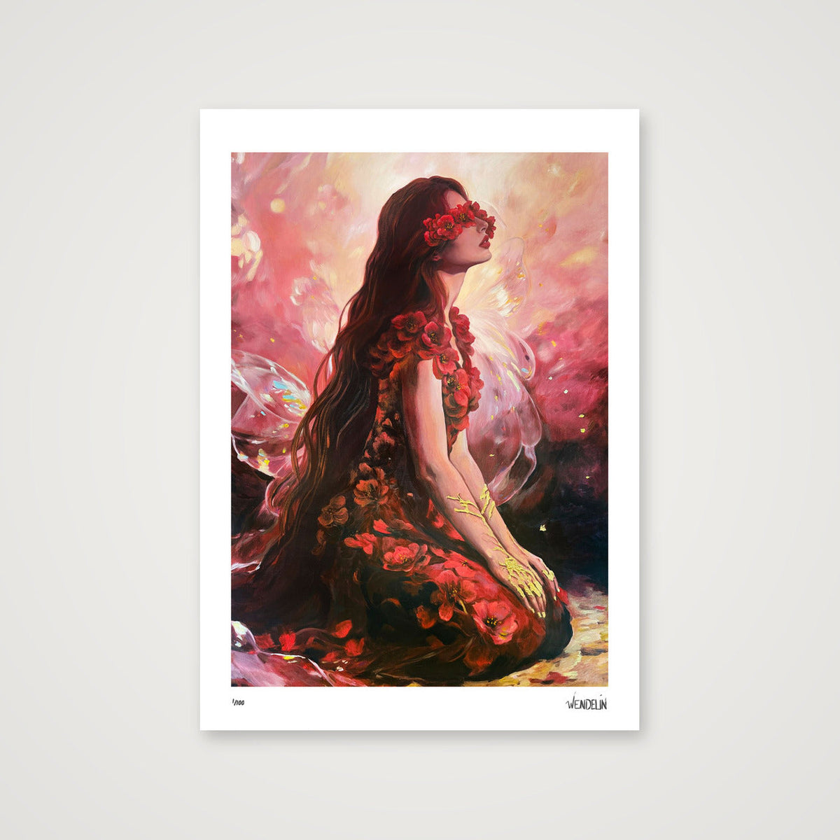Blooms from Ash and Darkness — A3 (30×42cm, 12×17") Print only