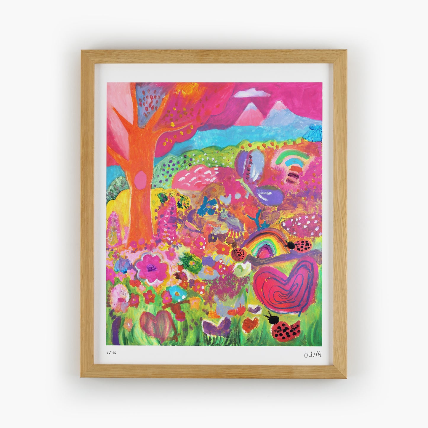 Rainbow, Ladybug and Butterfly