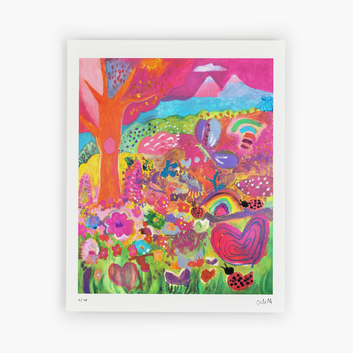 Rainbow, Ladybug and Butterfly