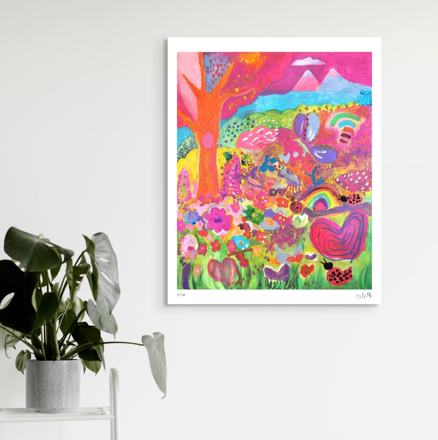 Rainbow, Ladybug and Butterfly